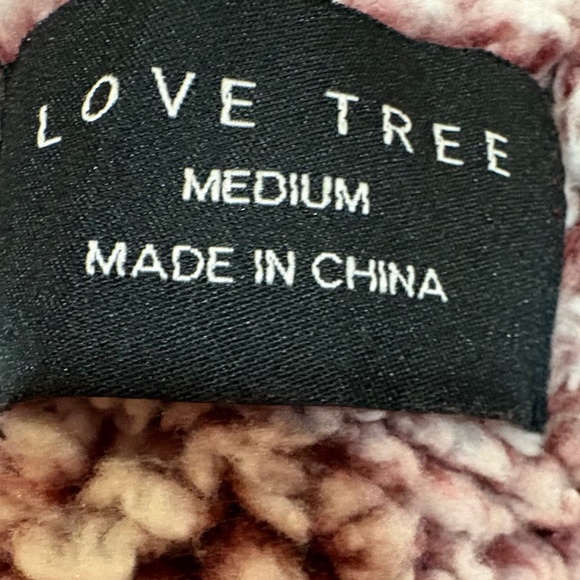 Love Tree Pink Teddy Jacket Plush Sherpa Coat Women's M - Picture 5 of 9